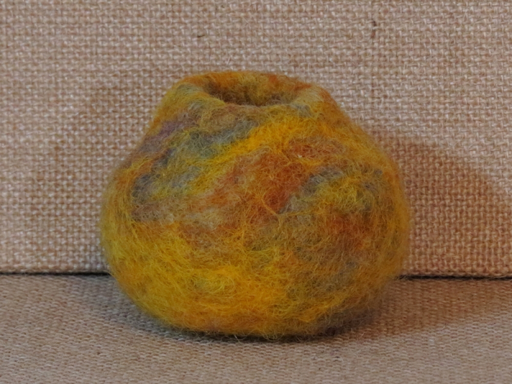 Needle Felted Wool Vessel Andromeda Designs