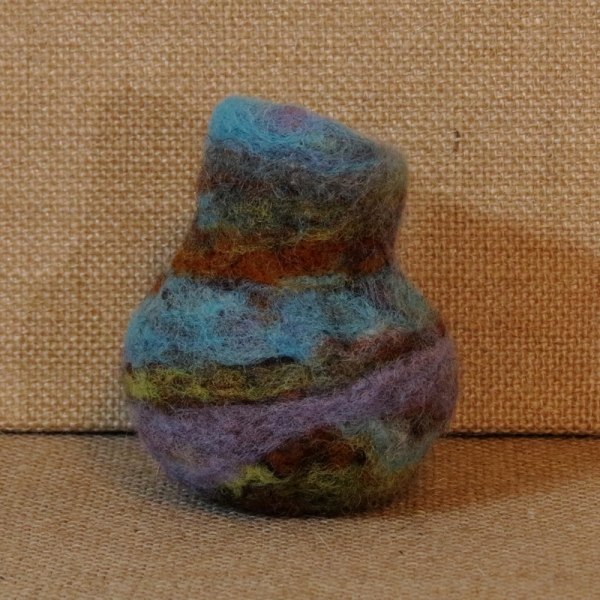 Needle Felted Wool Vessel