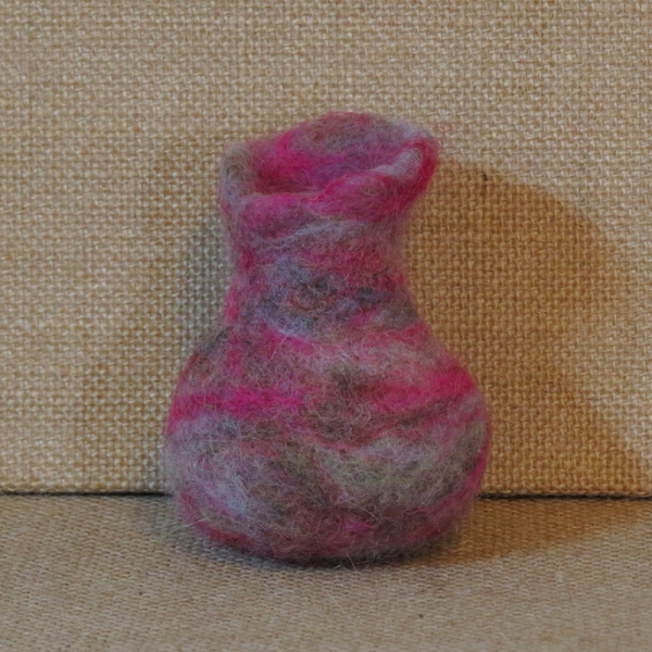 Needle Felted Wool Vessel