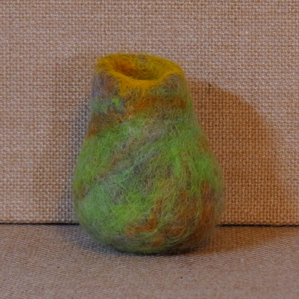 Needle Felted Wool Vessel