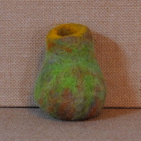 Needle Felted Wool Vessel