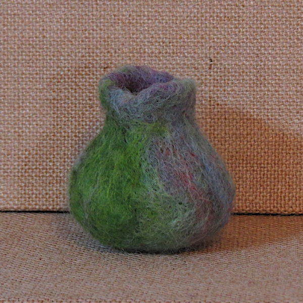 Needle Felted Wool Vessel