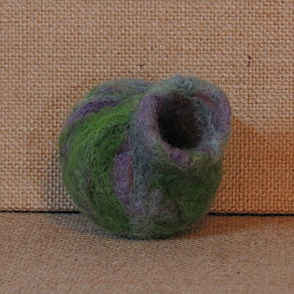 Needle Felted Wool Vessel