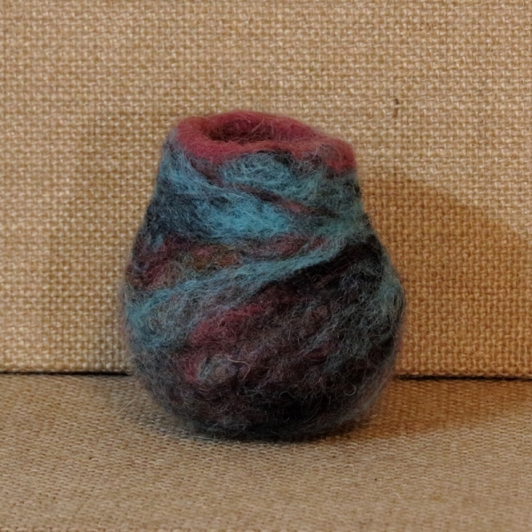 Needle Felted Wool Vessel