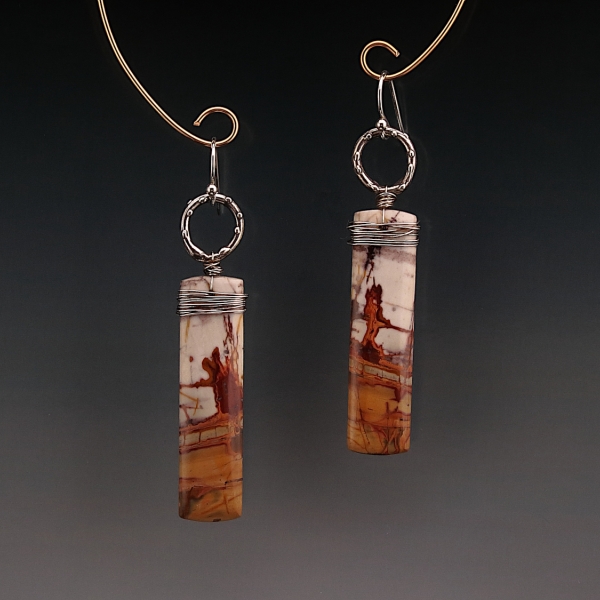 Cherry Creek Jasper Sterling Silver Earrings