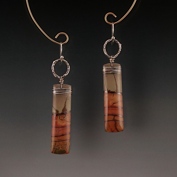 Cherry Creek Jasper Sterling Silver Earrings