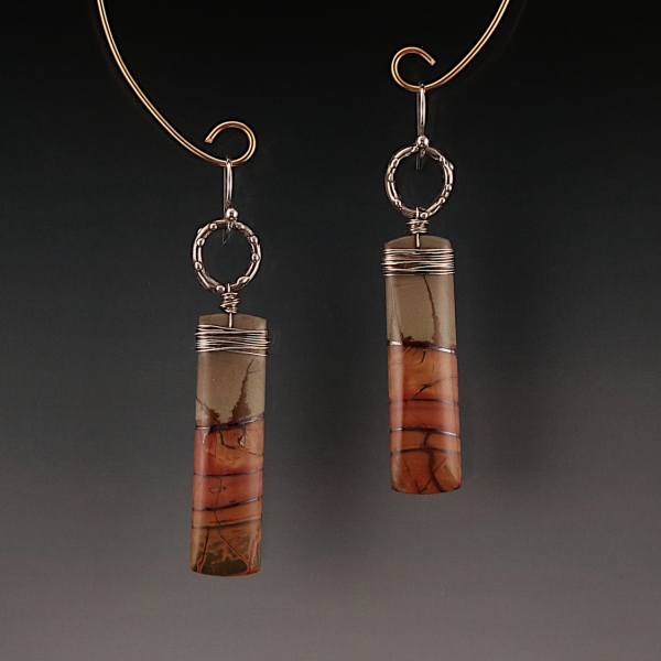 Cherry Creek Jasper Sterling Silver Earrings