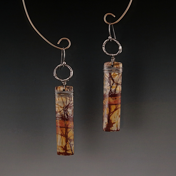 Cherry Creek Jasper Sterling Silver Earrings