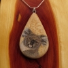 Koala on Quarter Sawn Ash Wood Pendant